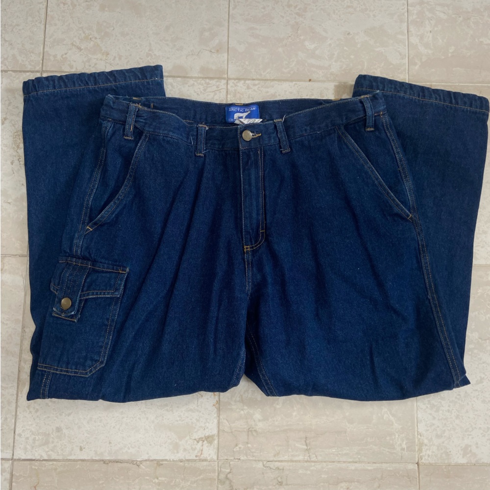 VTG Haband’s Arctic Bear Fleece Lined Cargo Jeans.